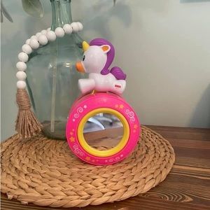 Fisher-Price Crawl Along Musical Unicorn with Mirror